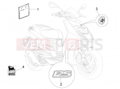 Plates - Emblems - Piaggio Typhoon 125 4T 2V 2017