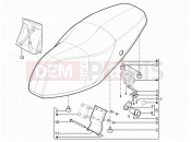 Saddle/seats - Piaggio Typhoon 125 4T 2V 2017