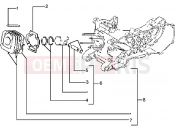 PIAGGIO Typhoon 125 X 2T Cylinder-piston-wrist pin, assy