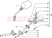 PIAGGIO Typhoon 125 X 2T Handlebars component parts