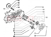 Rear wheel shaft - Piaggio Typhoon 125 XR 2T