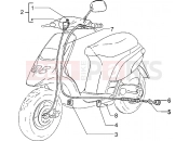 Transmissions-rear brake-speedometer (kms) - Piaggio Typhoon 125 XR 2T