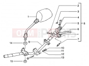 PIAGGIO Typhoon 50 (U.S.A.) HANDLEBARS COMPONENT PARTS