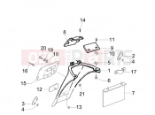 PIAGGIO Typhoon 50 2T Rear cover - Splash guard