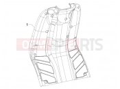 PIAGGIO Typhoon 50 2T (ZAPC290) Front glove-box - Knee-guard panel