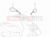 PIAGGIO Typhoon 50 2T (LBMC501) Driving mirror/s