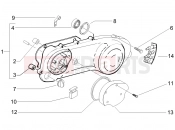 Crankcase cover - Crankcase cooling - Piaggio Typhoon 50 2T Serie Speciale 2008