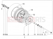 Front wheel - Piaggio Typhoon 50 2T Serie Speciale 2008