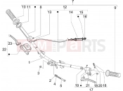 Handlebars - Master cil. - Piaggio Typhoon 50 2T Serie Speciale 2008