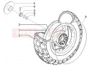 Rear wheel - Piaggio Typhoon 50 2T Serie Speciale 2008