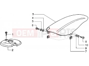 PIAGGIO Typhoon 50 2T MY 2004 Front and rear mudguard