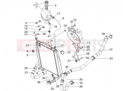 Cooling system - Piaggio X Evo 125 2012