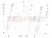 Fork's components (Escorts) - Piaggio X Evo 125 2012