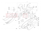 PIAGGIO X Evo 400 Central cover - Footrests