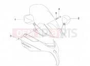 PIAGGIO X Evo 400 Driving mirror/s