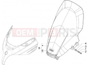 PIAGGIO X Evo 400 Windshield - Glass
