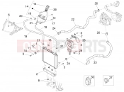 PIAGGIO X10 500 4V I.E. Cooling system
