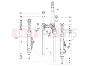 PIAGGIO X10 500 4V I.E. Fork's components (Kayaba)