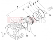 PIAGGIO X7 125 ie Cylinder-piston-wrist pin unit