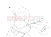 PIAGGIO X7 125 ie Driving mirror/s