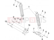 PIAGGIO X7 125 ie Rear suspension - Shock absorber/s