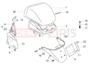 Rear coverings - Piaggio X8 125