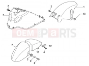 WHEEL COMPARTMENT-MUDGUARD - Piaggio X8 125