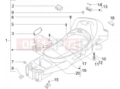 PIAGGIO X8 400 ie Helmet huosing - Undersaddle