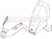 PIAGGIO X8 400 ie Windshield - Glass