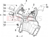 PIAGGIO X8 400 ie Front glove-box - Knee-guard panel
