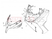 PIAGGIO X8 400 ie Front shield