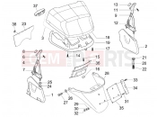 PIAGGIO X8 400 ie Rear cover - Splash guard