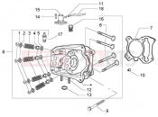 PIAGGIO hengerfej - szelep