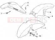 PIAGGIO X9 200 Wheel compartmentmudguard