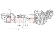 PIAGGIO X9 200 Evolution Cylinder-piston-wrist pin, assy