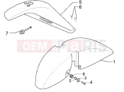 Front and rear mudguard - Piaggio X9 250