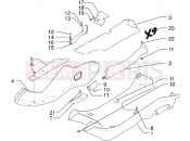 Side covers-Spoiler - Piaggio X9 250