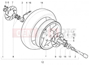 PIAGGIO X9 250 Evolution Front wheel