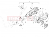 PIAGGIO X9 500 Evolution ABS Crankcase cover - Crankcase cooling