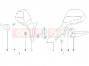 PIAGGIO X9 500 Evolution (USA) Driving mirror/s