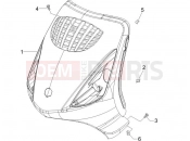 Front shield - Piaggio Zip 100 4T 2006