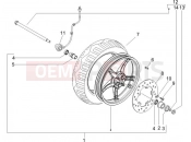 Front wheel - Piaggio Zip 100 4T 2006