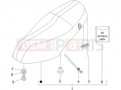Saddle/seats - Piaggio Zip 100 4T 2006