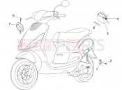 kezelőszervek - akkumulátor - Piaggio Zip 50 4T 2006