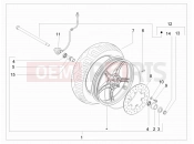 Front wheel - Piaggio Zip 50 4T 2009