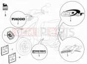Plates - Emblems - Piaggio Zip 50 4T 2011
