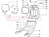 PIAGGIO Front glove compartment-Footboard