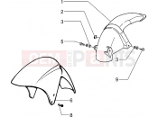 PIAGGIO Zip Fast Rider RST Front and rear mudguard