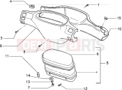 PIAGGIO Zip Fast Rider RST Speedometers kms.-Handlebar covers