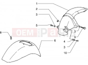 PIAGGIO Front and rear mudguard